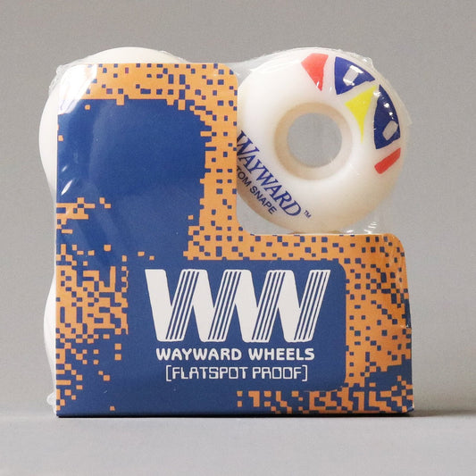 Wayward 52 mm 101a Tom Snape Classic Pro Skateboard Wheels White / Blue