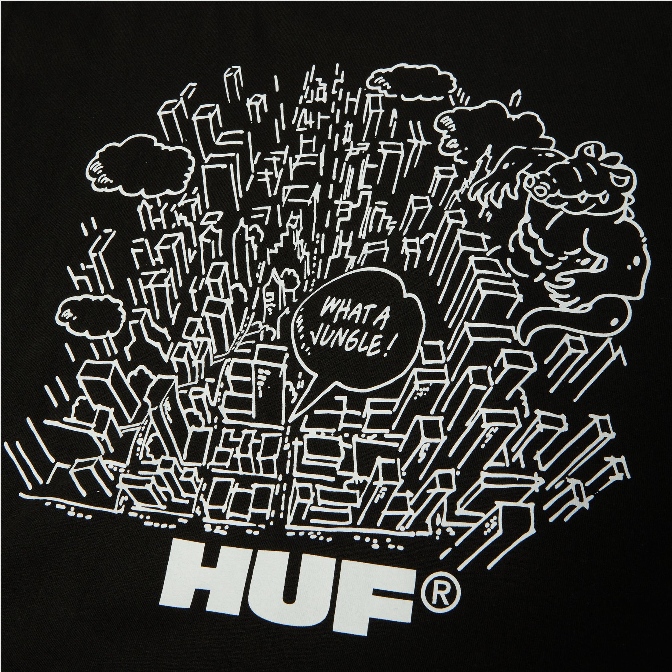HUF What A Jungle T-Shirt Black