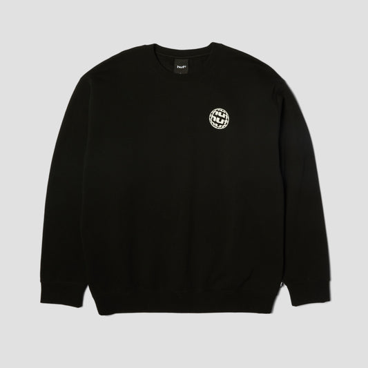 HUF Wide Angle Crew Black