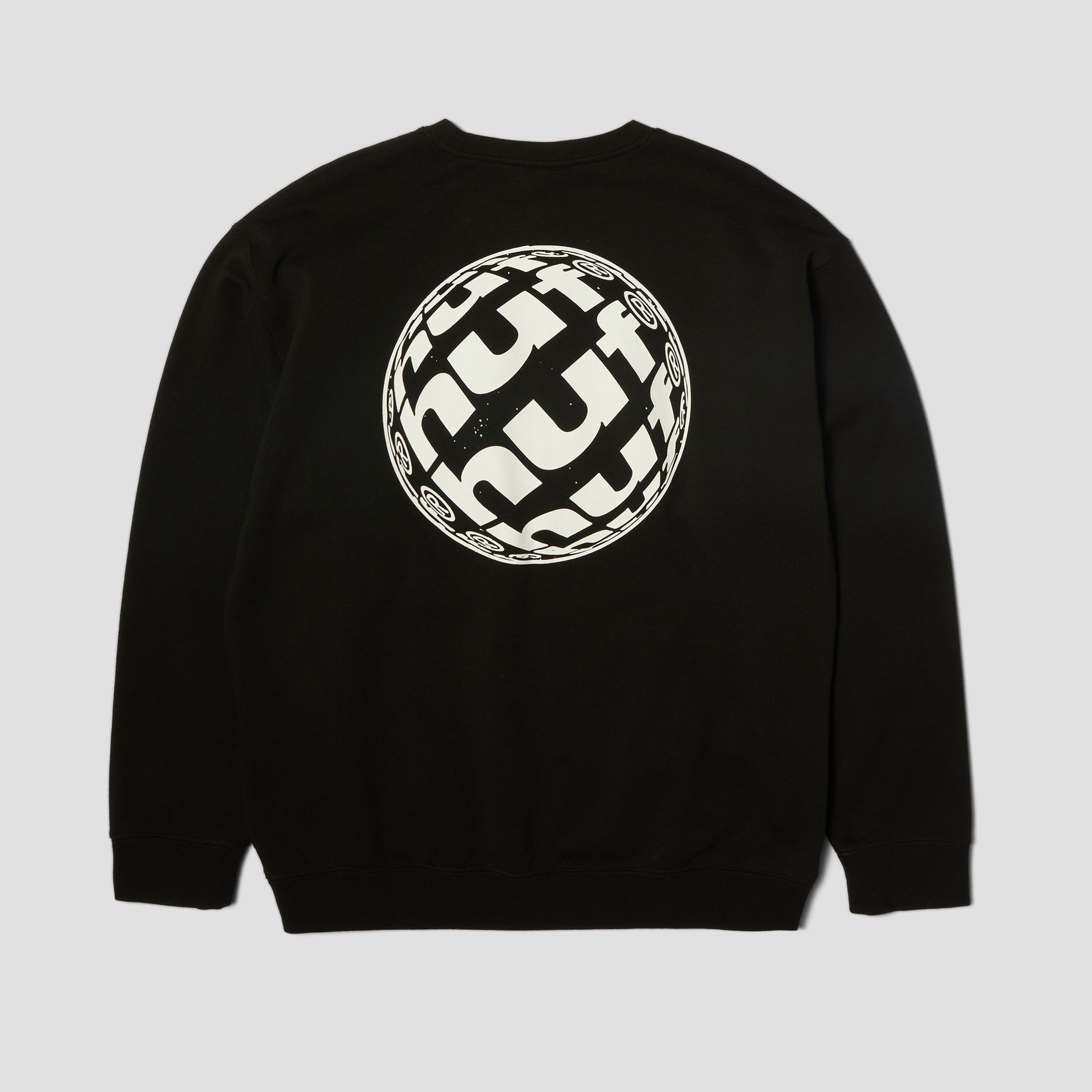 HUF Wide Angle Crew Black