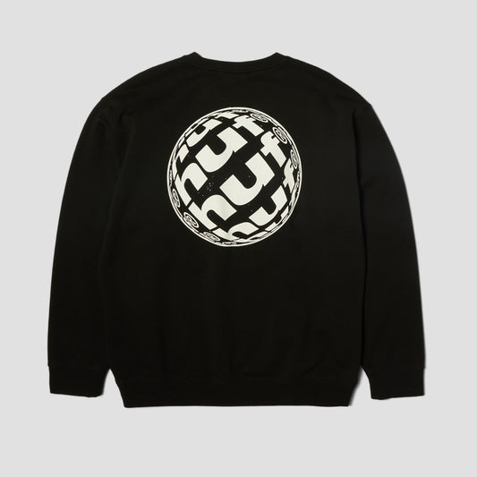 HUF Wide Angle Crew Black
