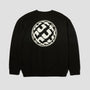 HUF Wide Angle Crew Black