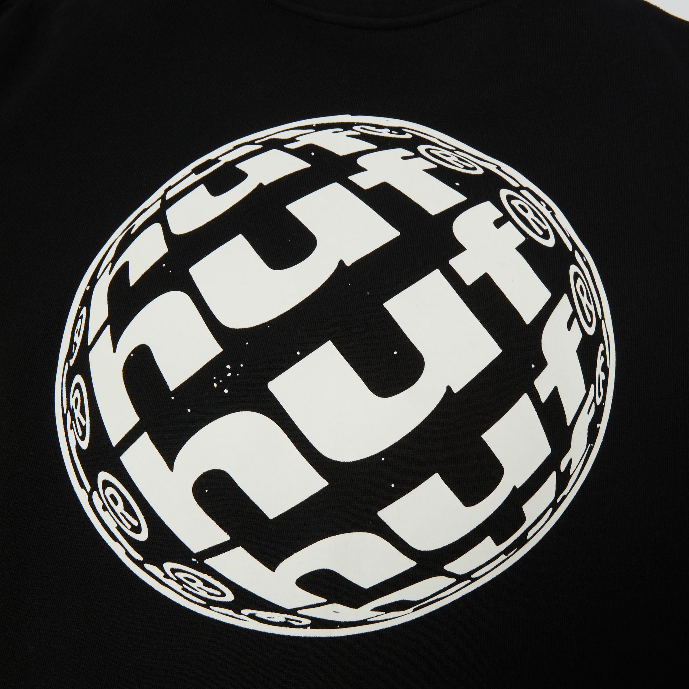 HUF Wide Angle Crew Black