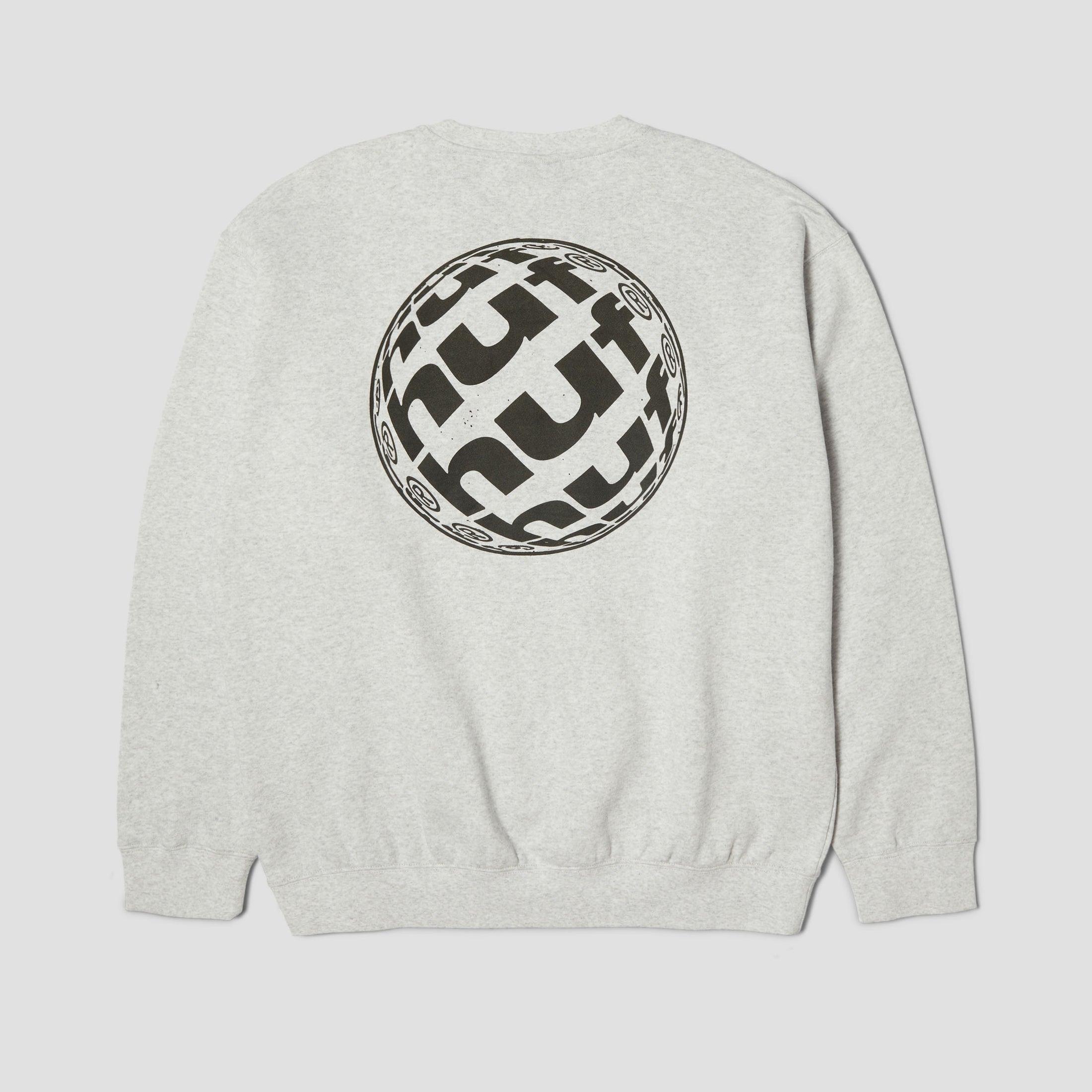 HUF Wide Angle Crew Heather Grey