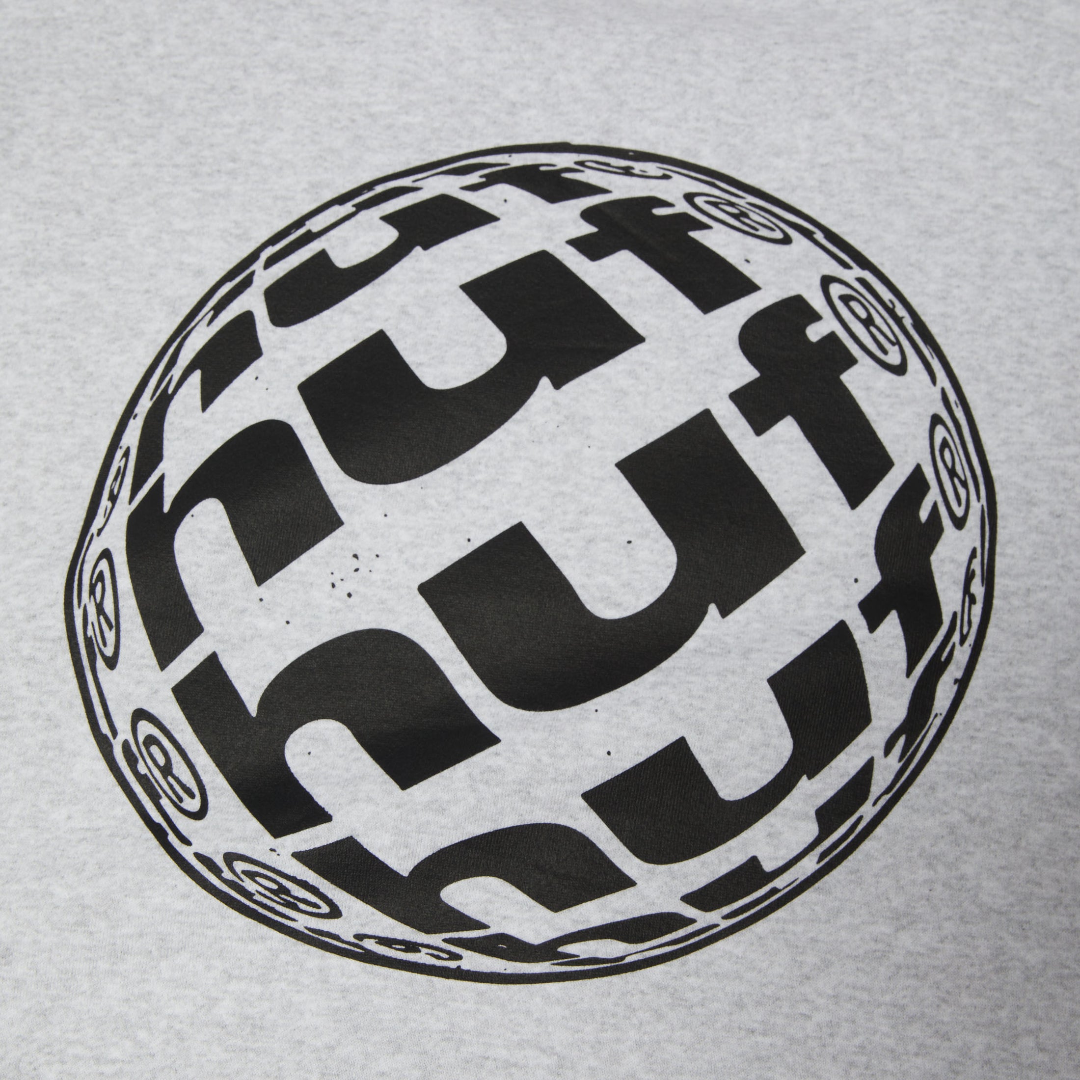 HUF Wide Angle Crew Heather Grey