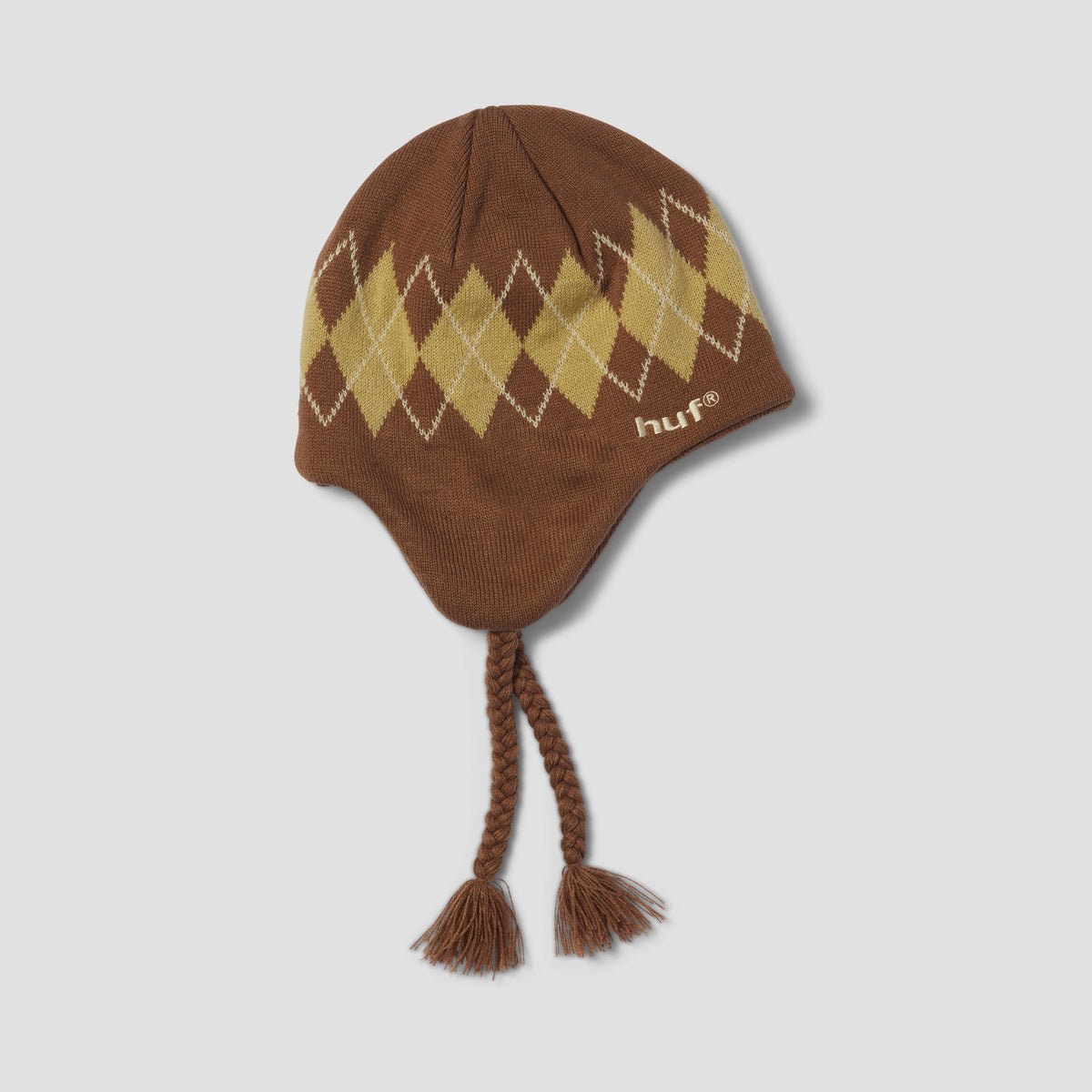 HUF Wilson Braided Beanie Brown