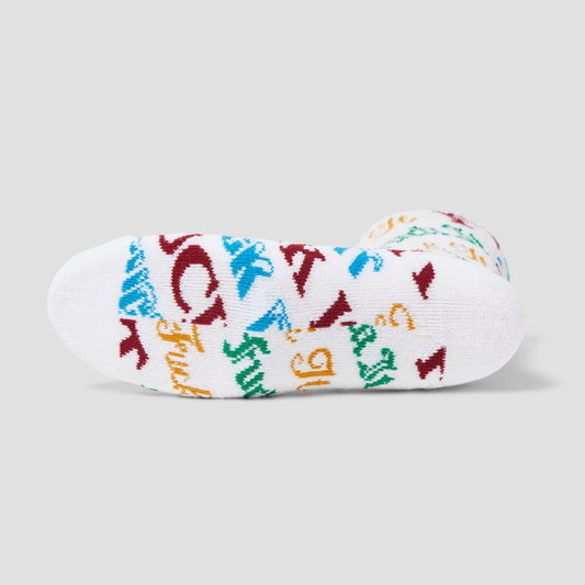HUF Wintertime Fuck It Sock White
