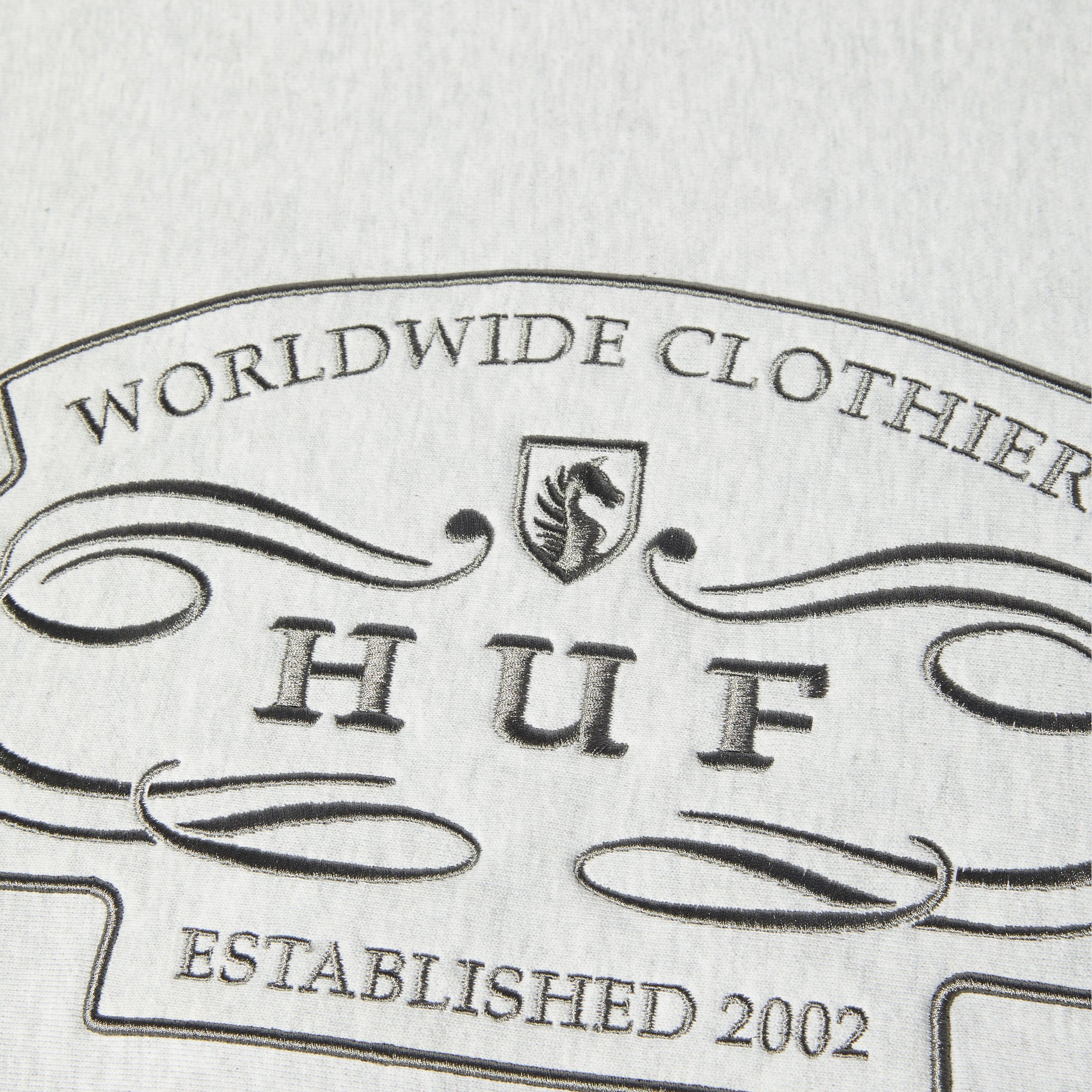 HUF Worldwide Clothiers Crew Heather Grey