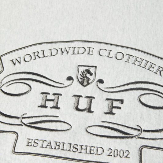 HUF Worldwide Clothiers Crew Heather Grey