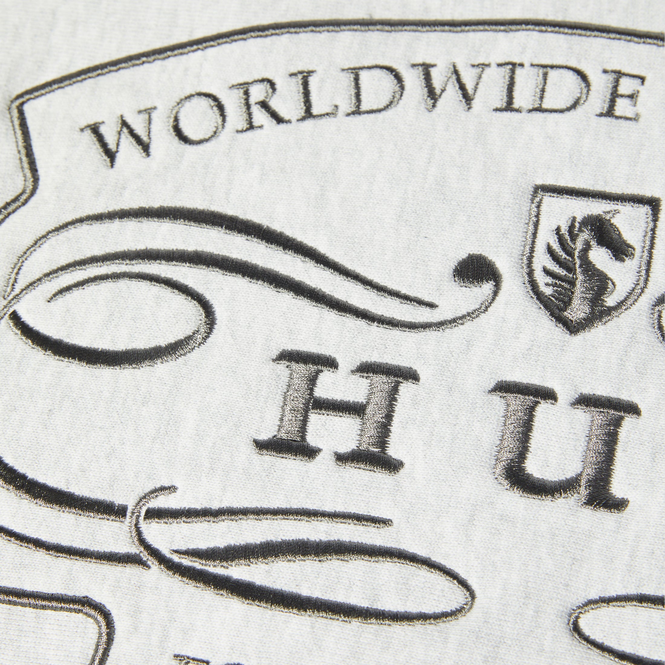 HUF Worldwide Clothiers Crew Heather Grey