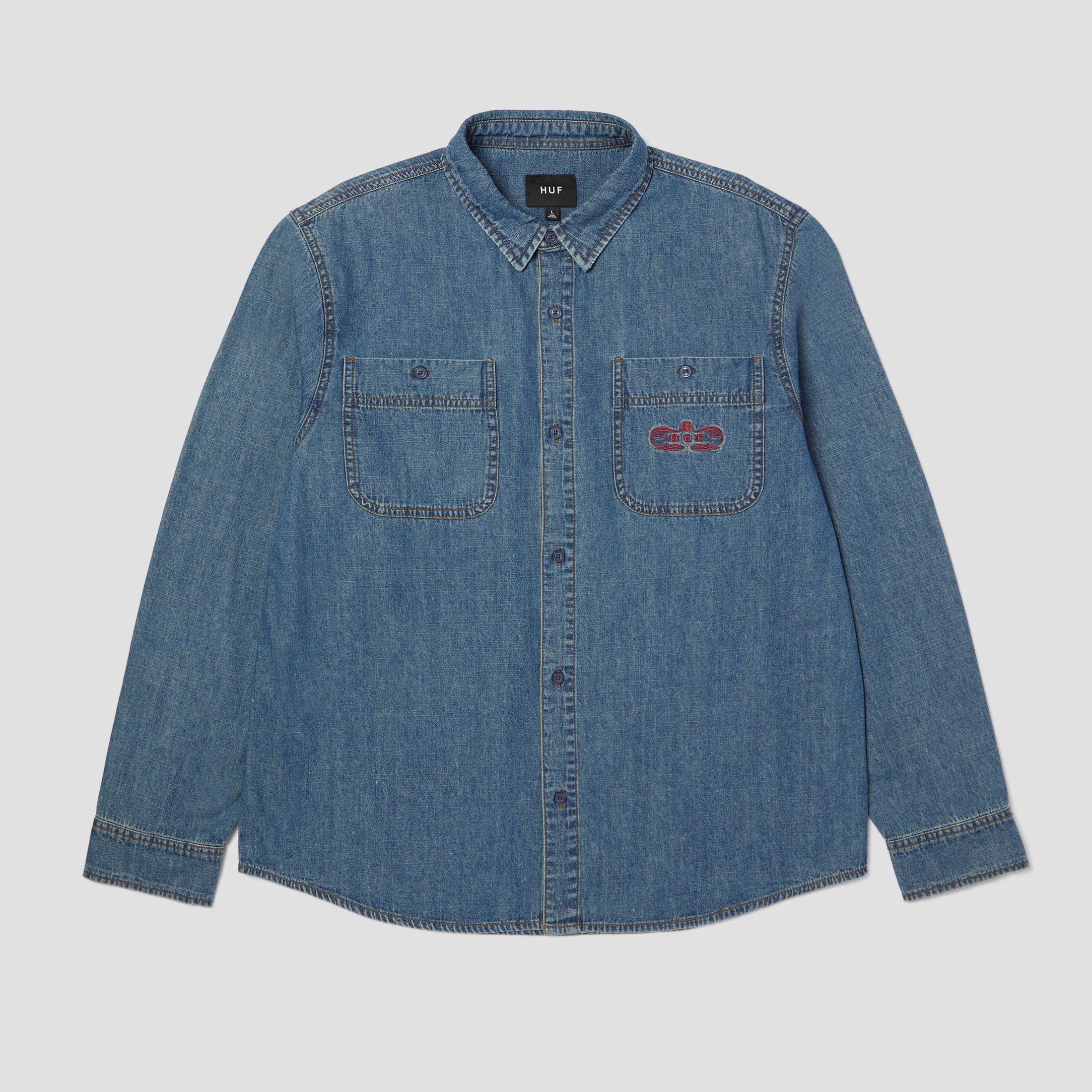 HUF Worldwide Clothiers Denim Shirt Indigo