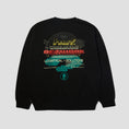 Load image into Gallery viewer, HUF Worldwide Network Crew Black
