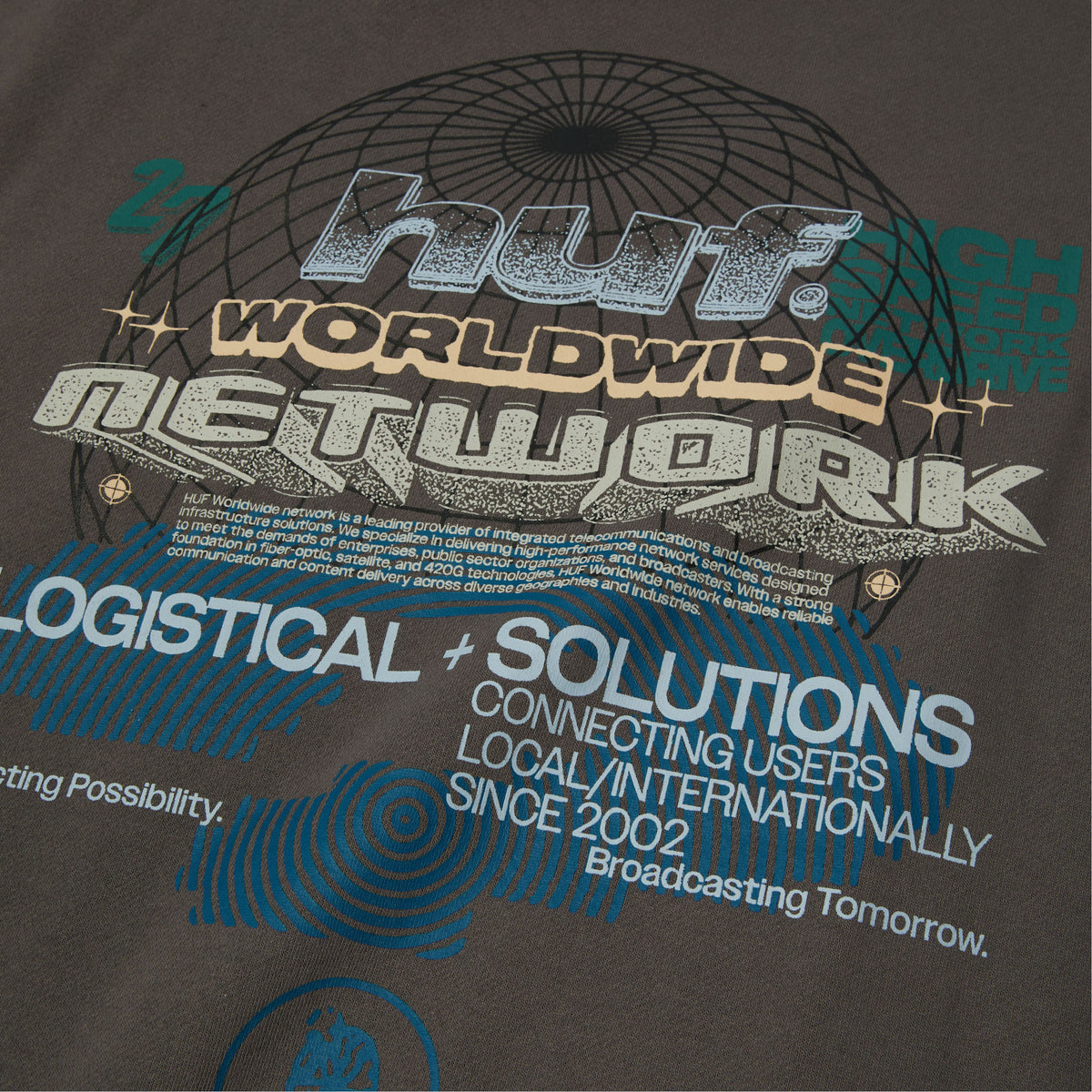 HUF Worldwide Network Crew Dark Earth
