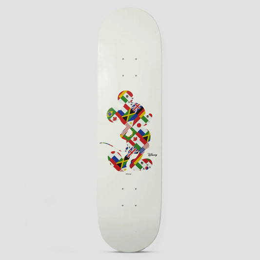 HUF x Mickey Mouse 8.25 Worldwide Tour Deck White
