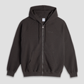 Load image into Gallery viewer, Polar Waffle Zip Hoodie Dirty Black
