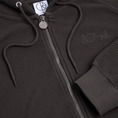 Load image into Gallery viewer, Polar Waffle Zip Hoodie Dirty Black
