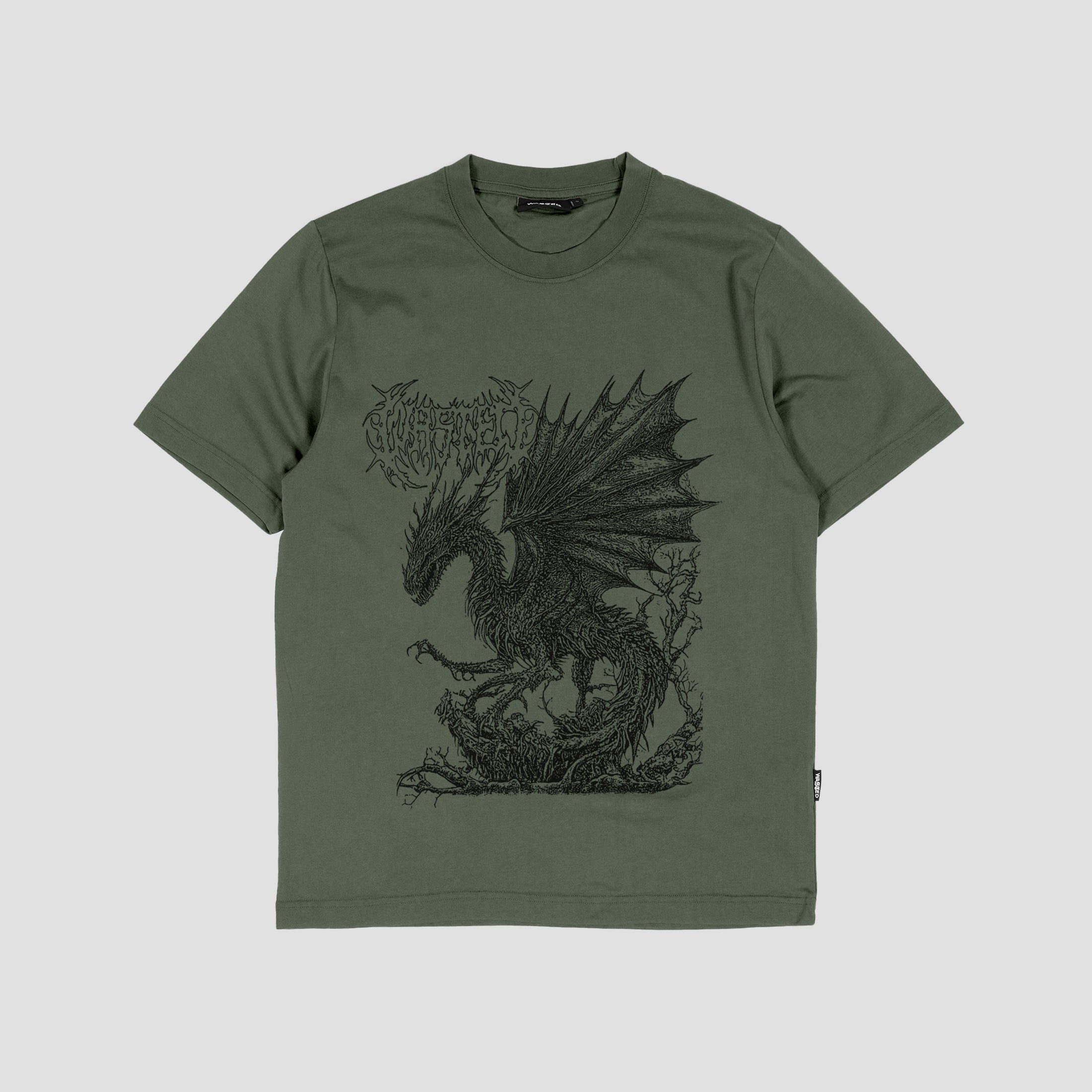 Wasted Paris Balaur T-Shirt Olive Khaki