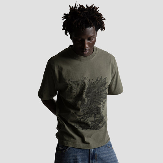 Wasted Paris Balaur T-Shirt Olive Khaki