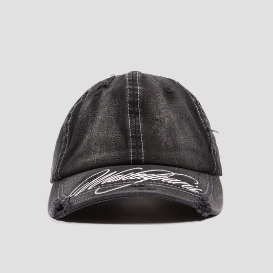 Wasted Paris Script Cap Faded Black