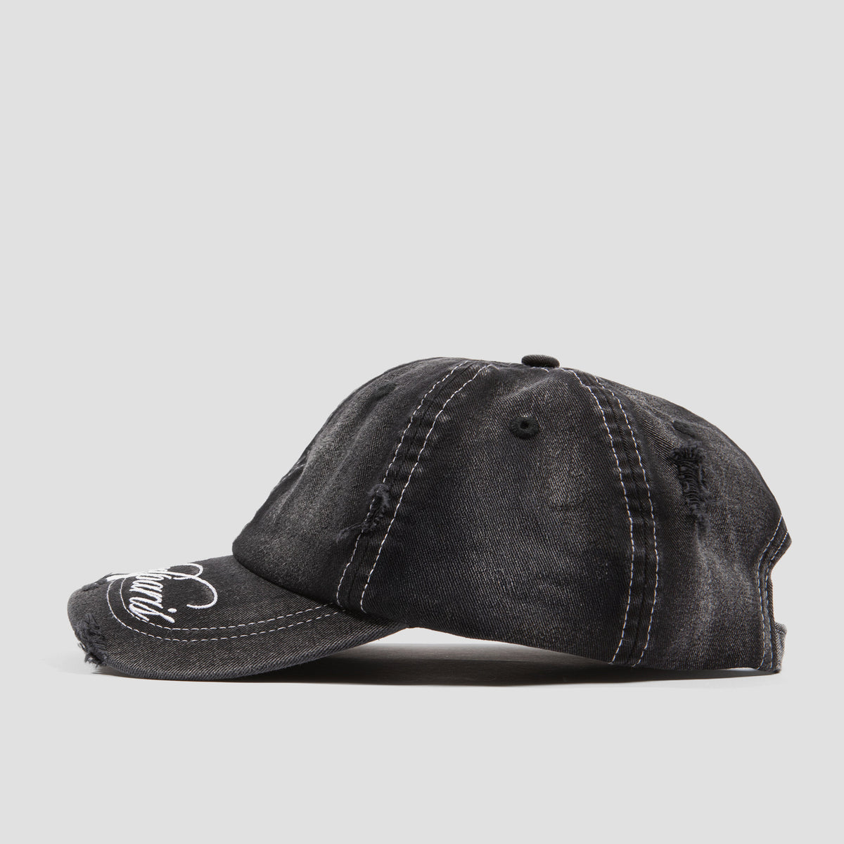 Wasted Paris Script Cap Faded Black