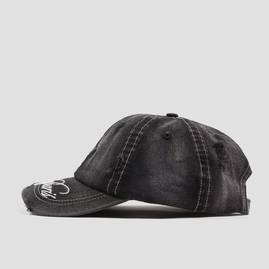 Wasted Paris Script Cap Faded Black
