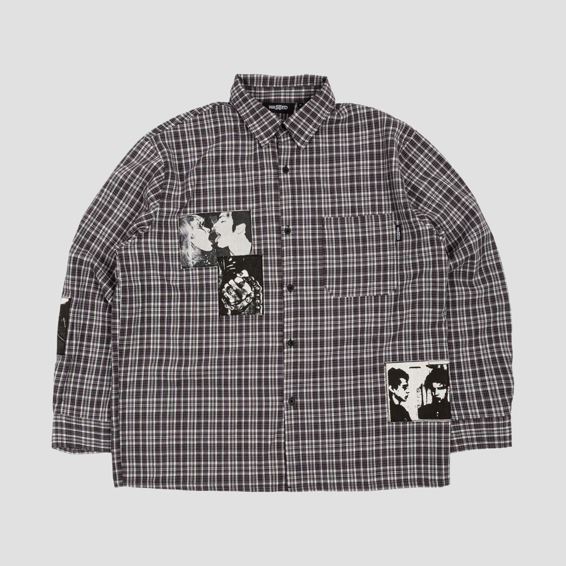 Wasted Paris Taunt Shirt Black Tartan