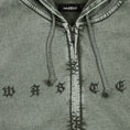 Load image into Gallery viewer, Wasted Paris Splinter Faded Zip Hoodie Faded Olive Khaki
