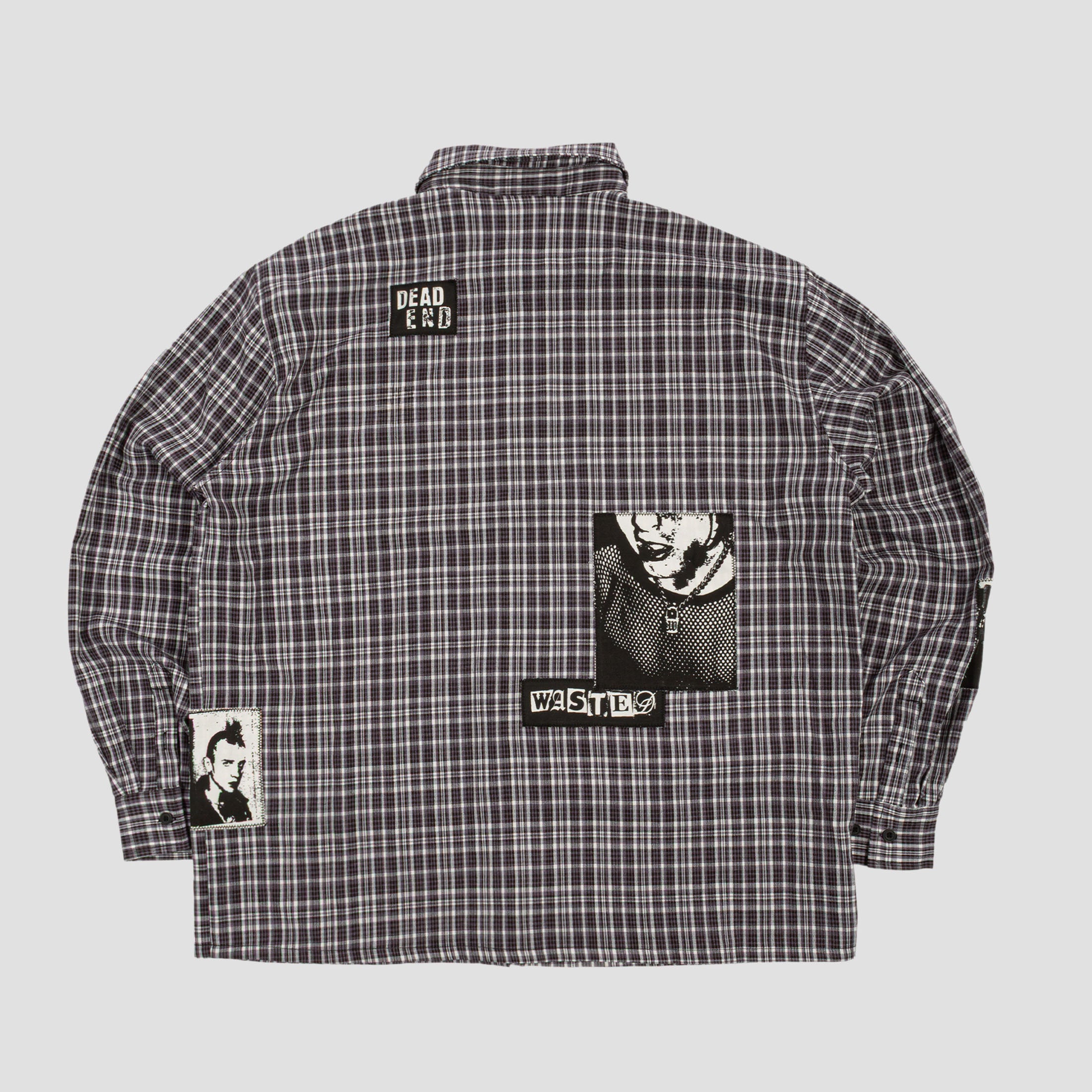 Wasted Paris Taunt Shirt Black Tartan