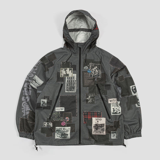 Wasted Paris Taunt Windbreaker Jacket Faded Black