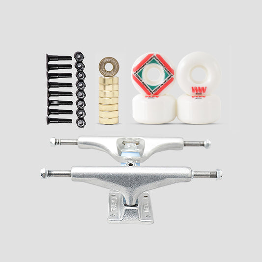 Wayward Wheel Company Silver 51mm Undercarriage Kit 5.25" (7.75"- 8.25")
