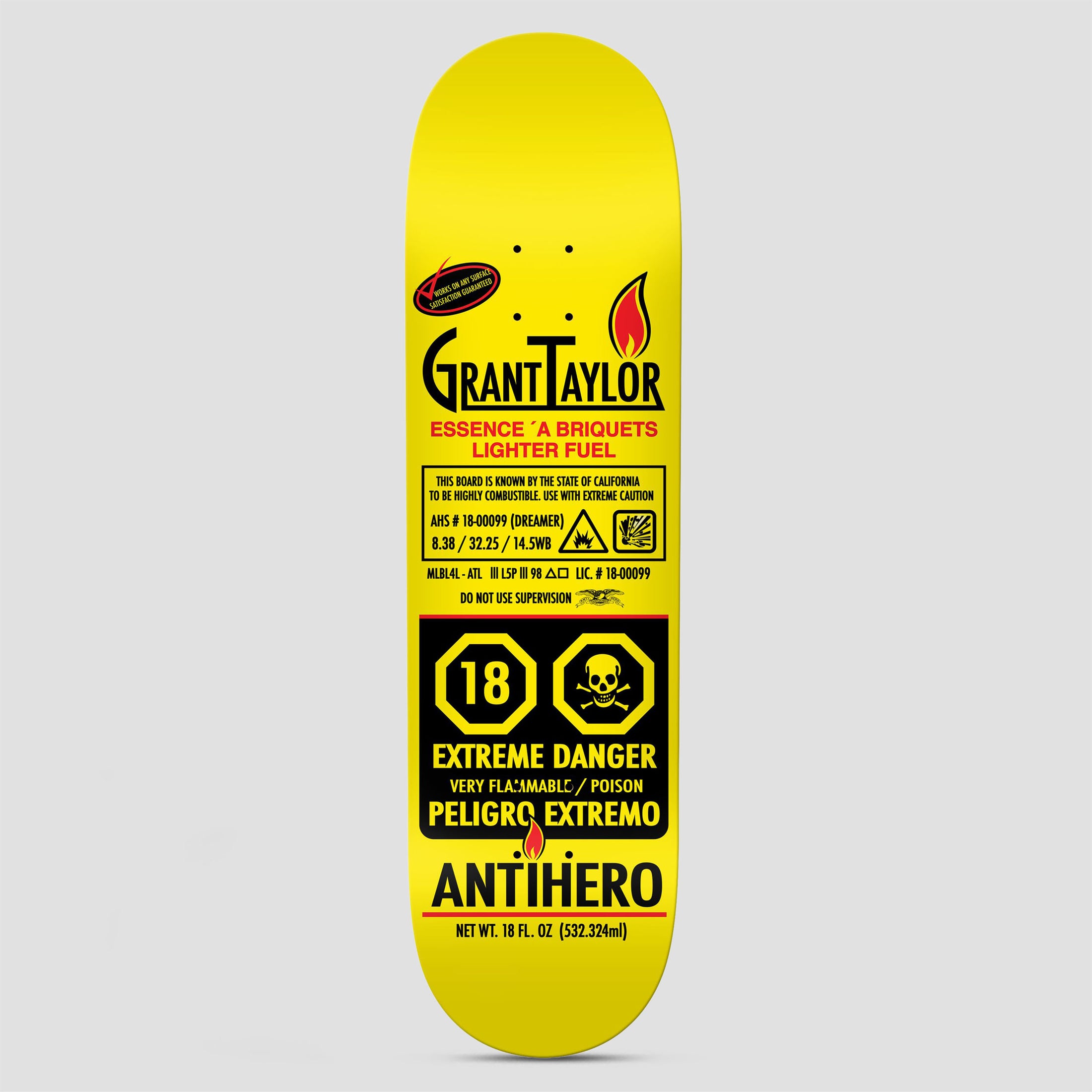 Anti Hero 8.38 Taylor Fueled Up Skateboard Deck