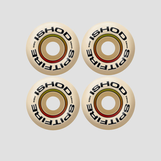 Spitfire 54mm F4 93 Ishod Lock-In Classic Skateboard Wheels Natural
