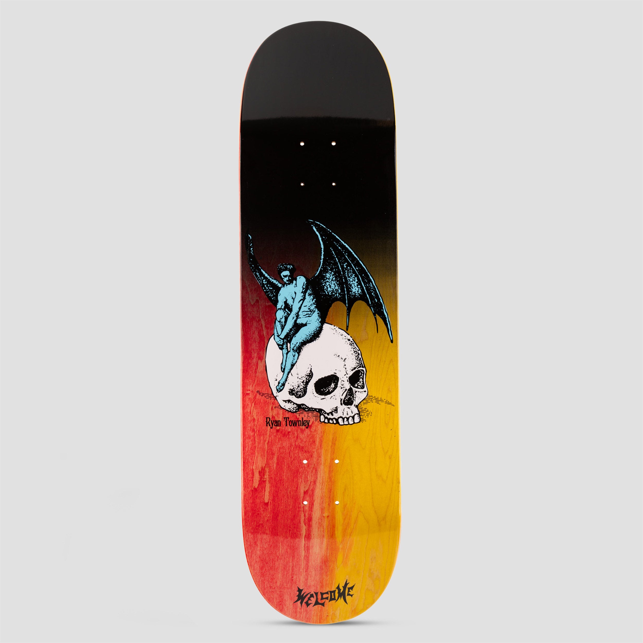 WELCOME SKATEBOARDS MEPHILIM 8.25” Welcome 8.25 Nephilim Skateboard Deck Black / Fire Stain