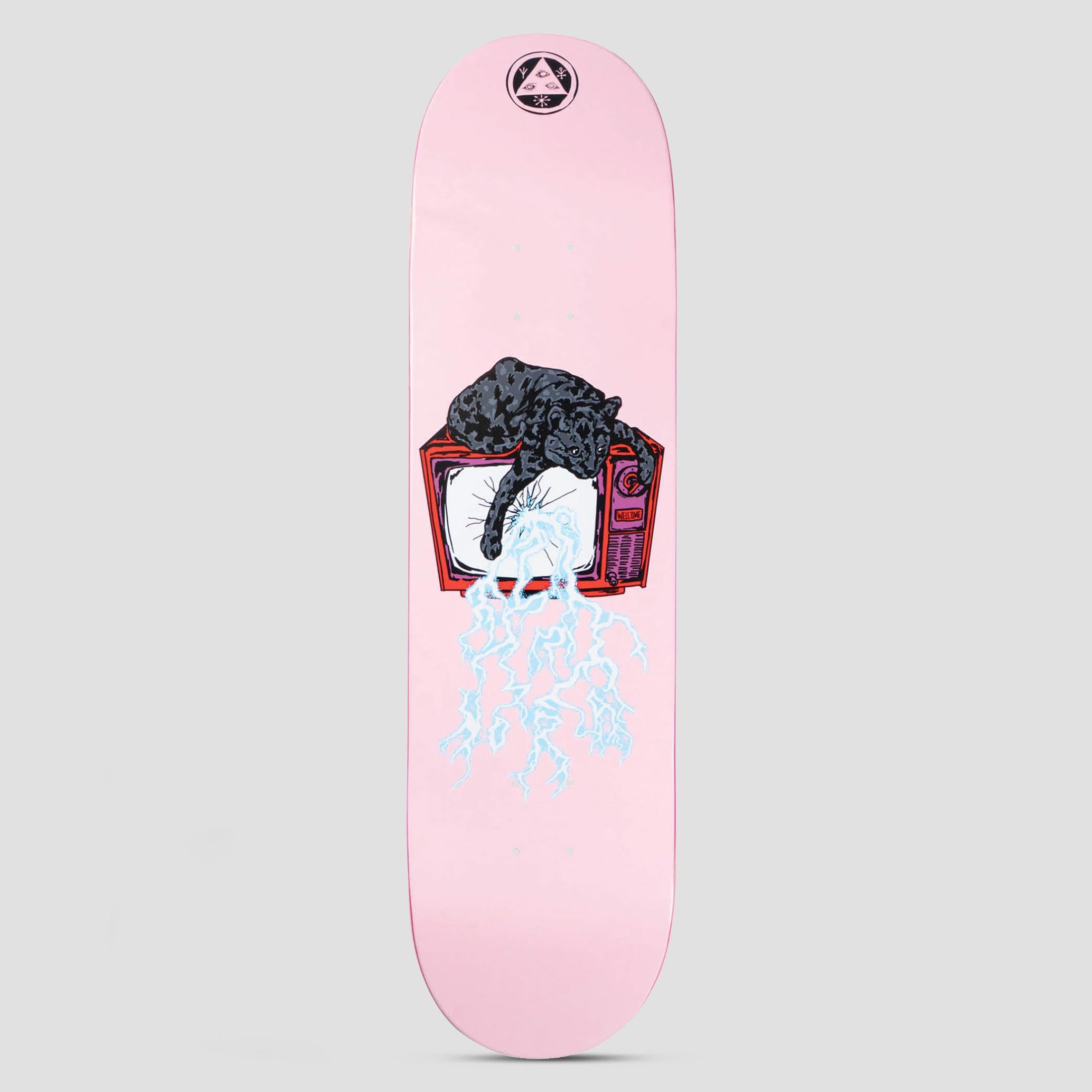 Welcome 8.25 Static Nora Skateboard Deck Pink