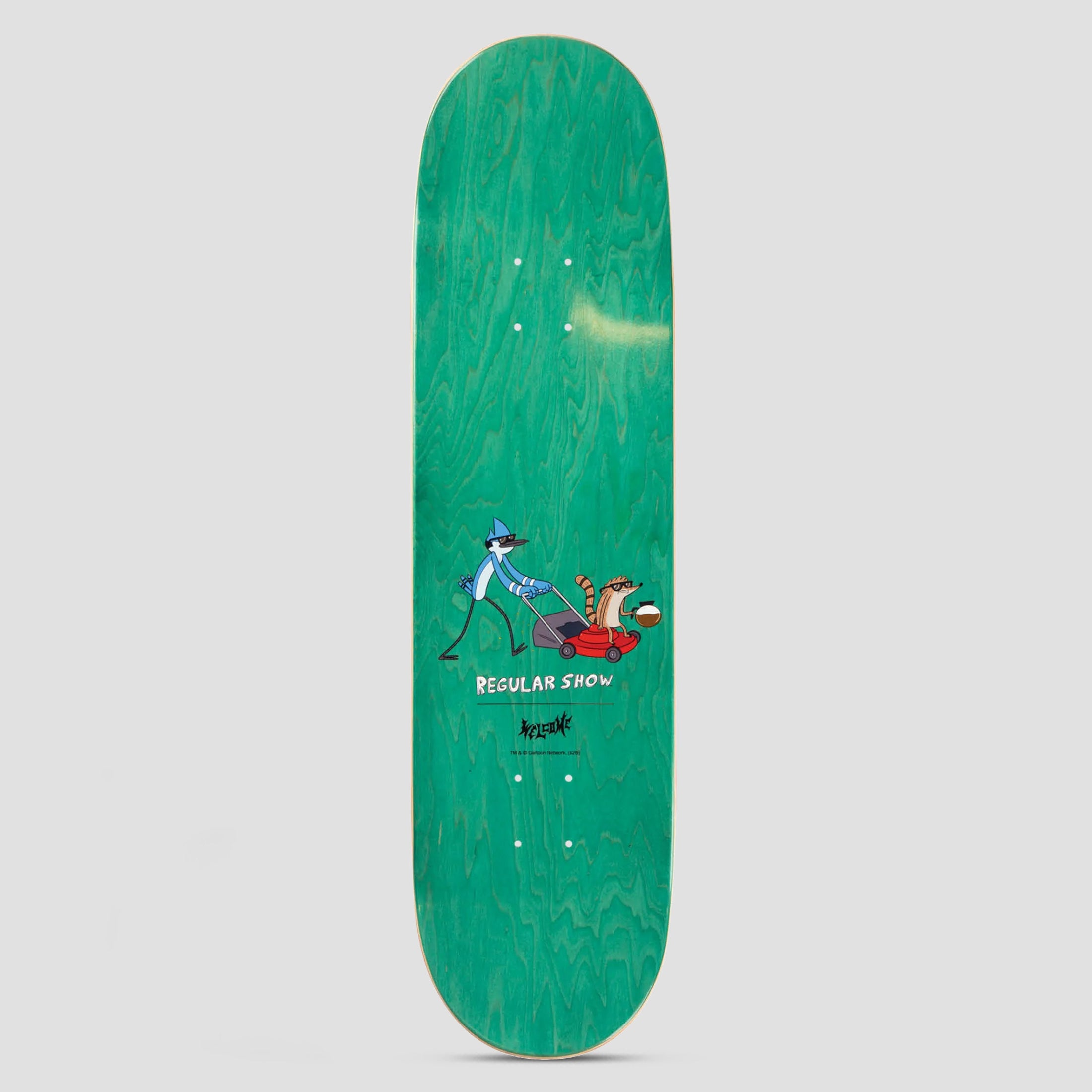 Welcome 8.5 Shrub Skateboard Deck Green / Silver Foil
