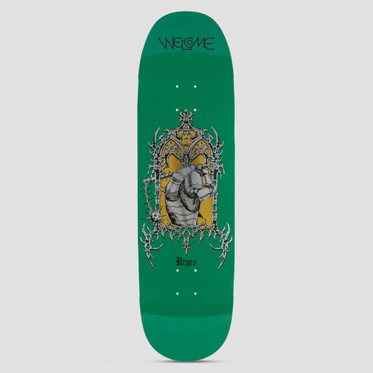 Welcome 9.0 Flail Ryan Reyes Skateboard Deck Green / Gold Foil