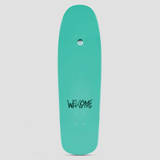 Welcome 9.75 Sloth Slappy Slap Skateboard Deck Teal Dip