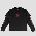 Load image into Gallery viewer, Welcome Caste Layered Longsleeve Knit Black / Red
