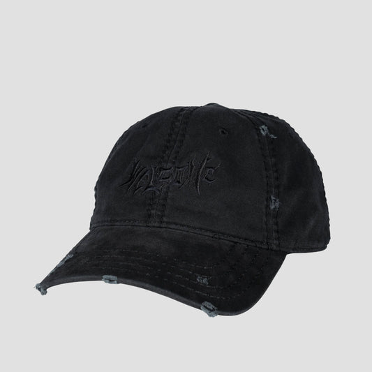 Welcome Distressed Vamp Cap Black