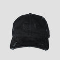 Load image into Gallery viewer, Welcome Distressed Vamp Cap Black

