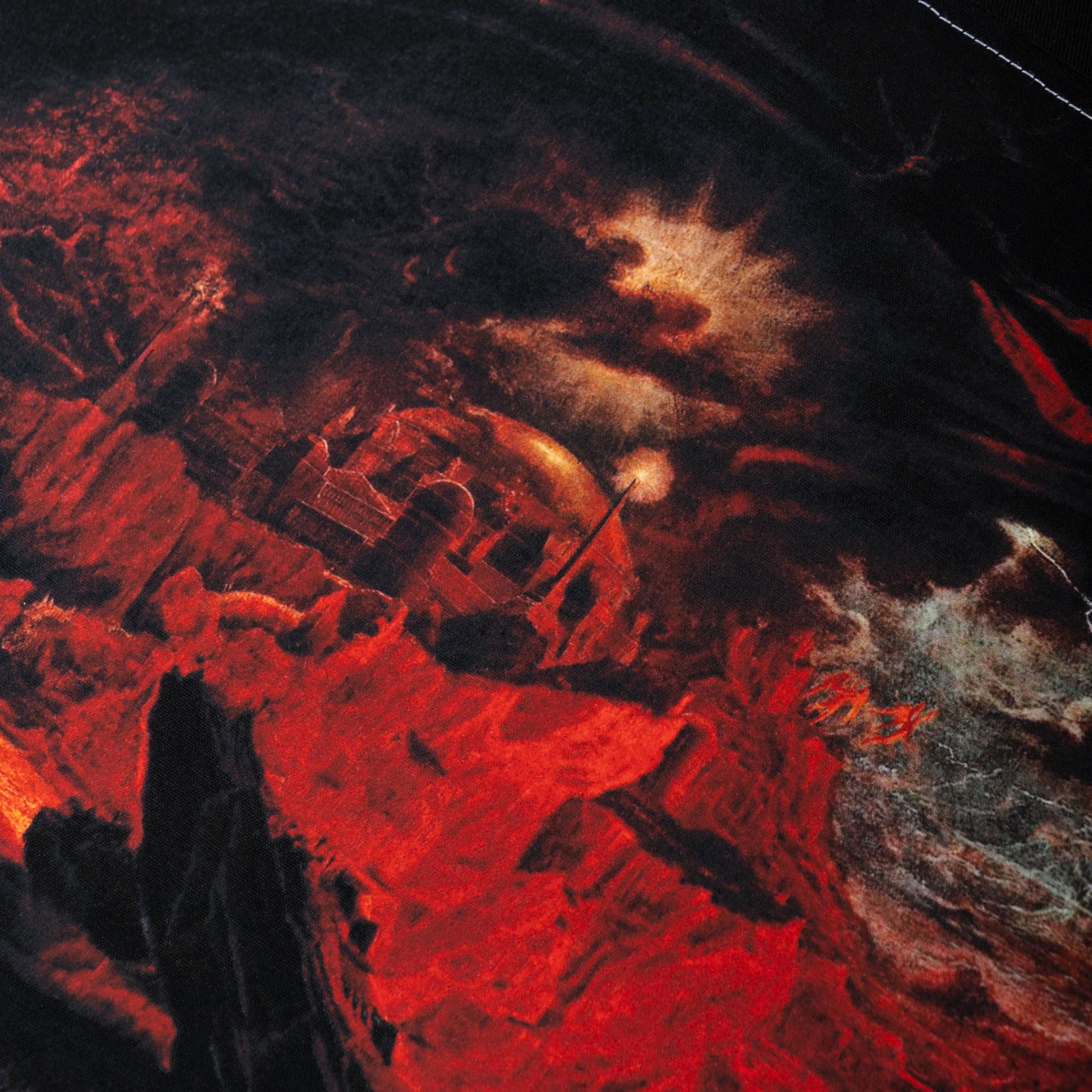 Welcome Fallen Angel Work Shirt With Back Patch Black