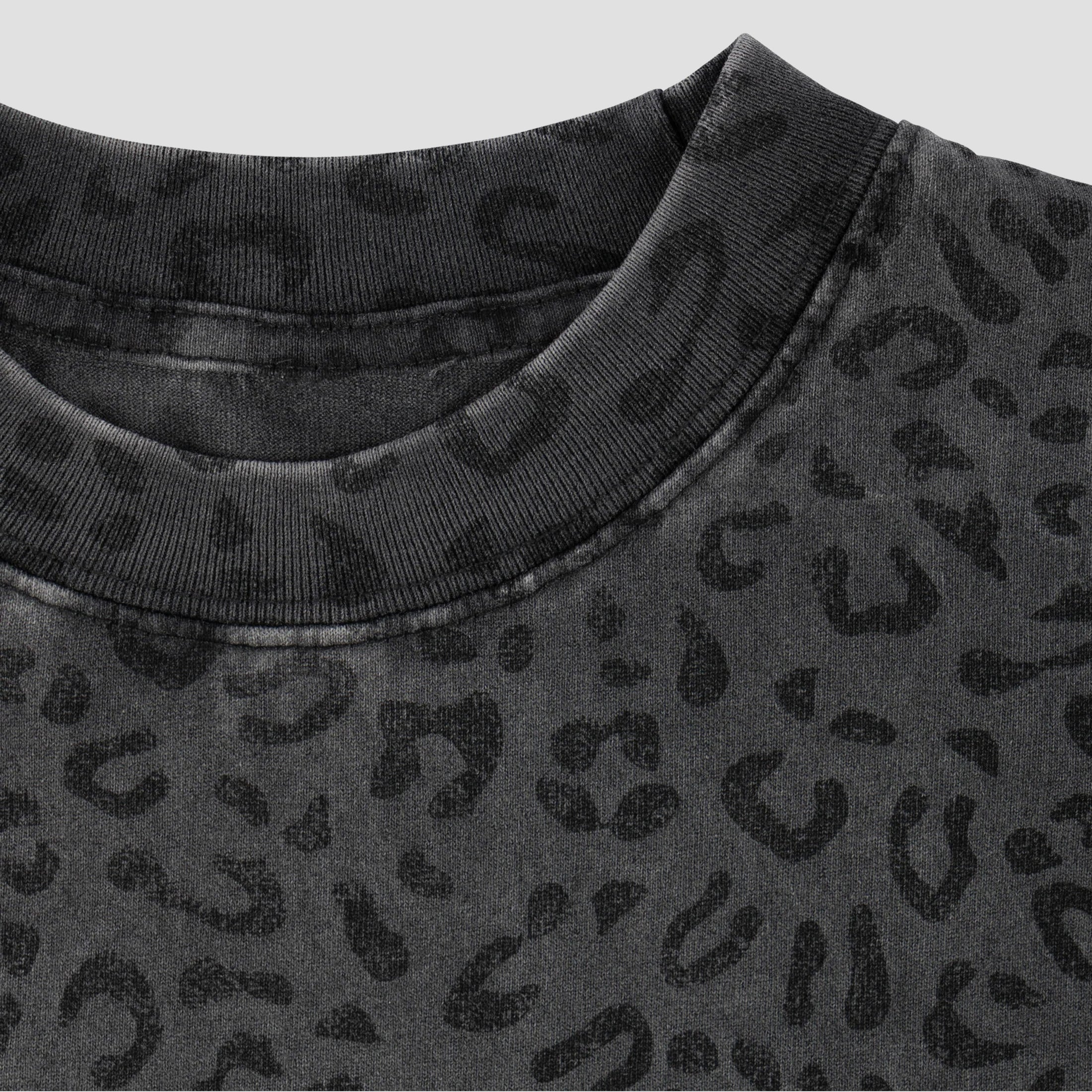 Welcome Fang T-Shirt Vintage Black / Leopard