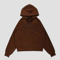 Load image into Gallery viewer, Welcome Grapple Cropped Zip Hood Brown
