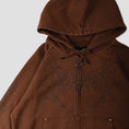 Load image into Gallery viewer, Welcome Grapple Cropped Zip Hood Brown
