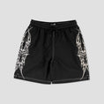 Load image into Gallery viewer, Welcome Horde Contrast-Stitch Nylon Short Black
