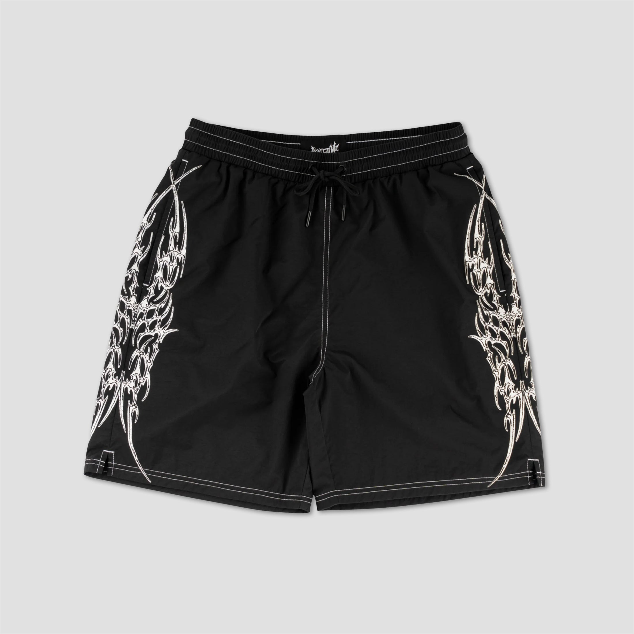 Welcome Horde Contrast-Stitch Nylon Short Black
