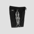 Load image into Gallery viewer, Welcome Horde Contrast-Stitch Nylon Short Black
