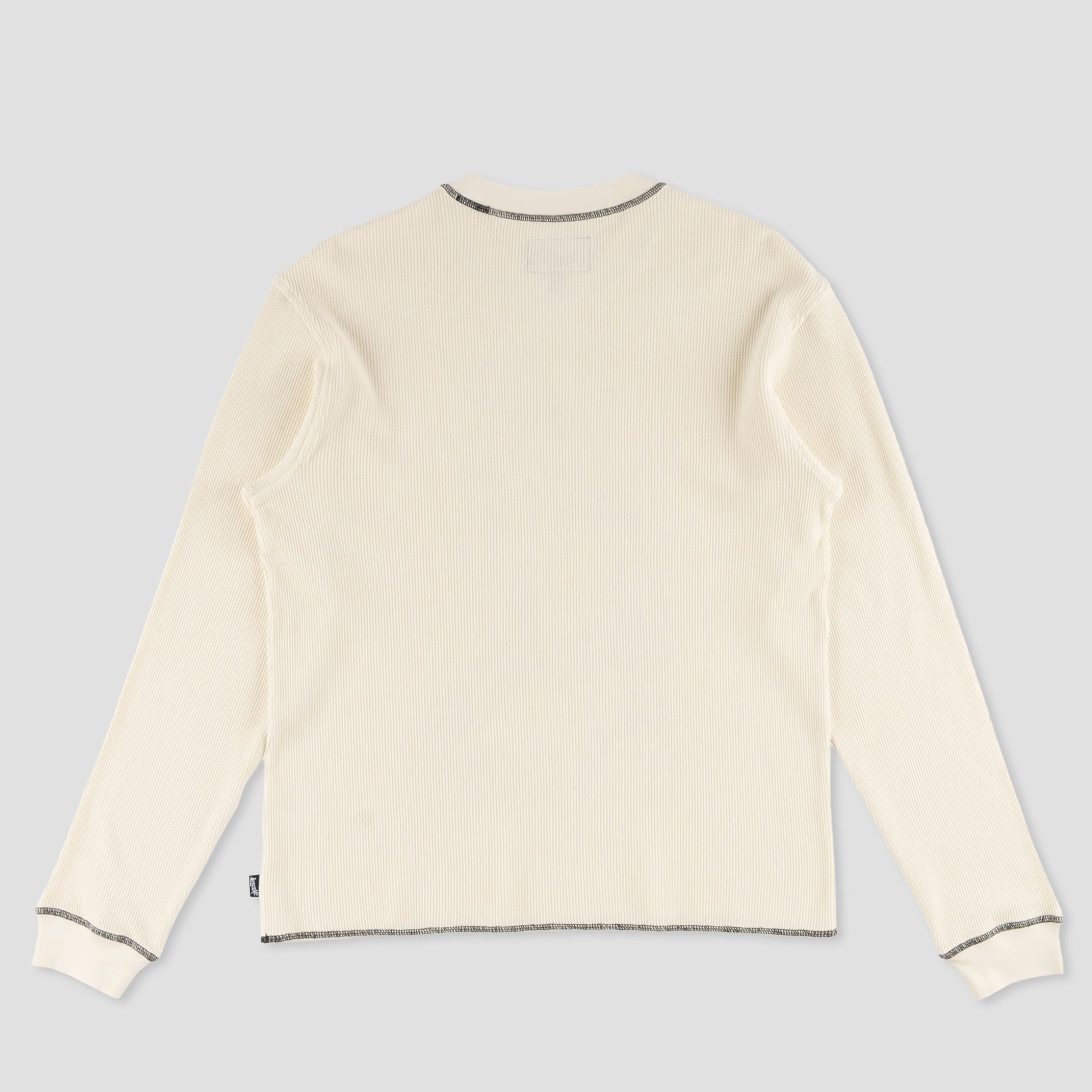 Welcome Seraph Contrast Stitch Thermal Longsleeve T-Shirt Bone