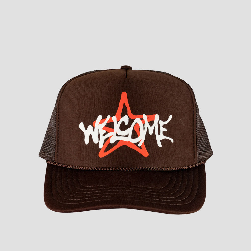 Welcome Vega Trucker Hat Brown