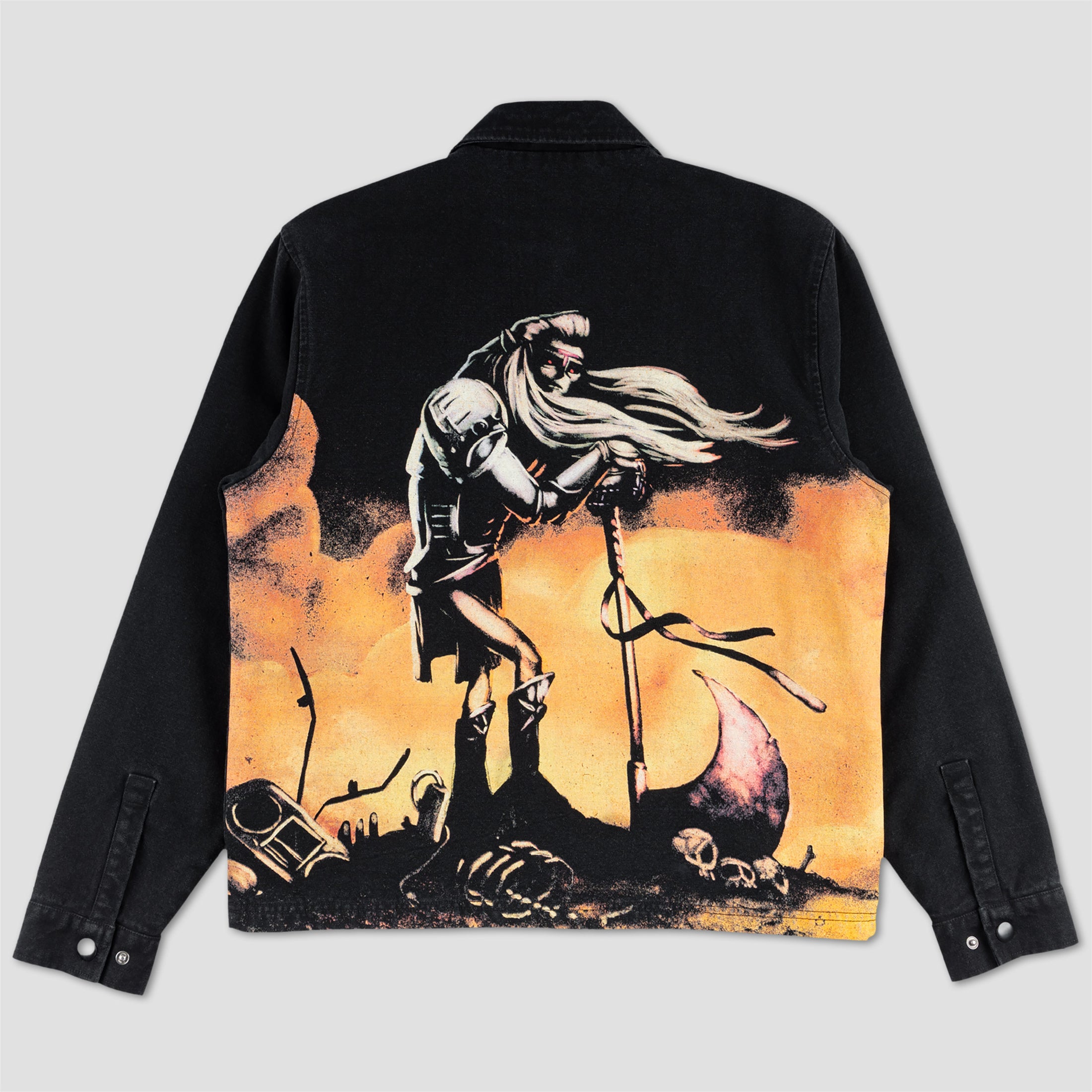 Welcome X Adventure Time Billy Canvas Zip Jacket Black